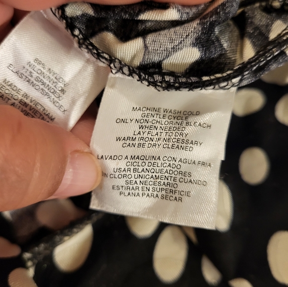 Jones New York Polkadot Wrap Top Blouse - Picture 8 of 11